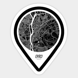 Cairo, Egypt City Map - Travel Pin Sticker